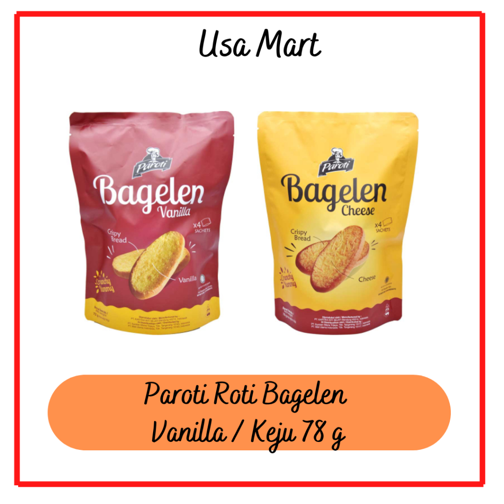 

Paroti Roti Bagelen Vanilla / Keju 72 gram / Camilan Jadul