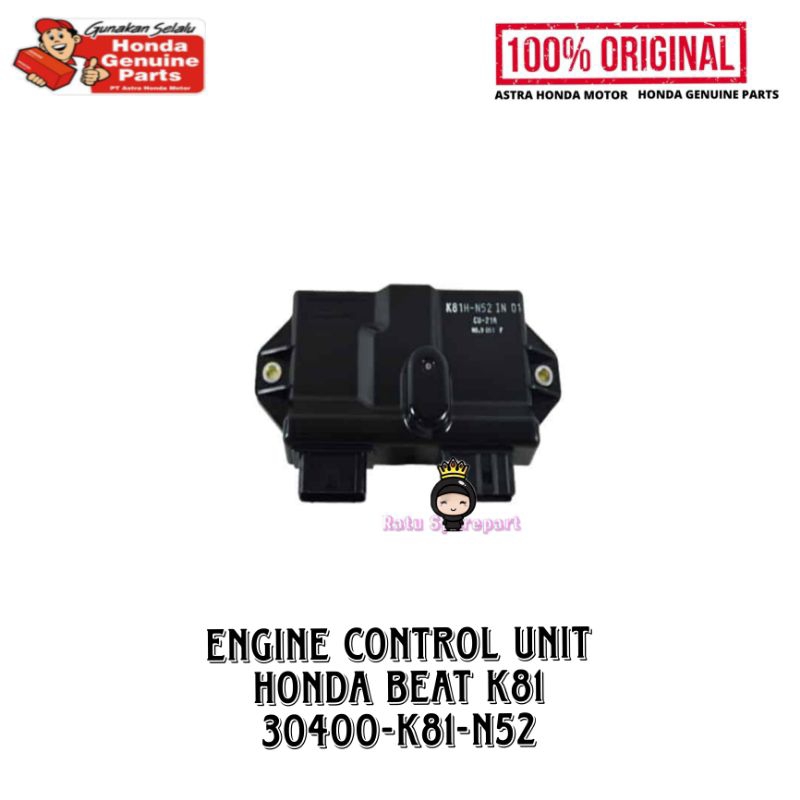 Engine Control Unit (ECU) Honda BeAT K81 Non ISS Original - 30400K81N52 - ECU BEAT K81 NON ISS - ECU