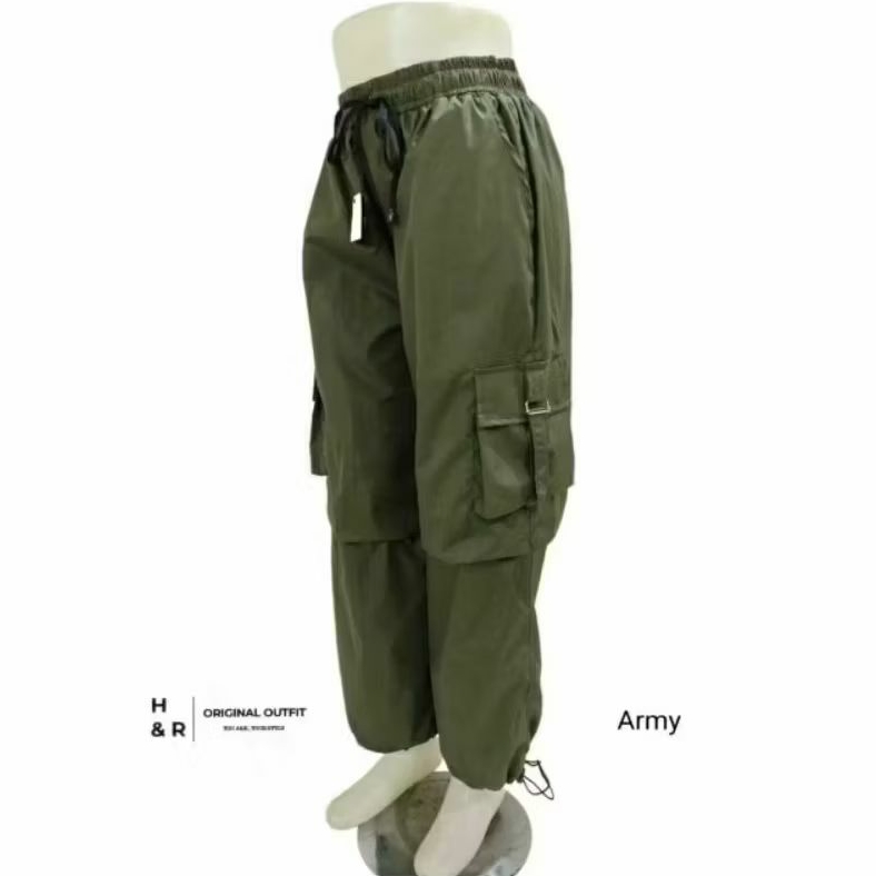 CELANA CARGO WANITA BAHAN PARASUT / CELANA CARGO WANITA DAN PRIA / BAGGY PANTS CARGO / PANTS JOGGER