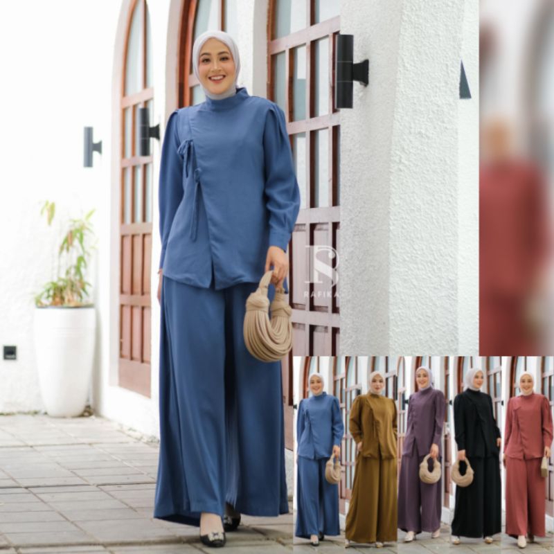 (s) RAFIKA RUBINA SET Baju Setelan Celana Wanita Muslimah Rubina Set by Rafika.