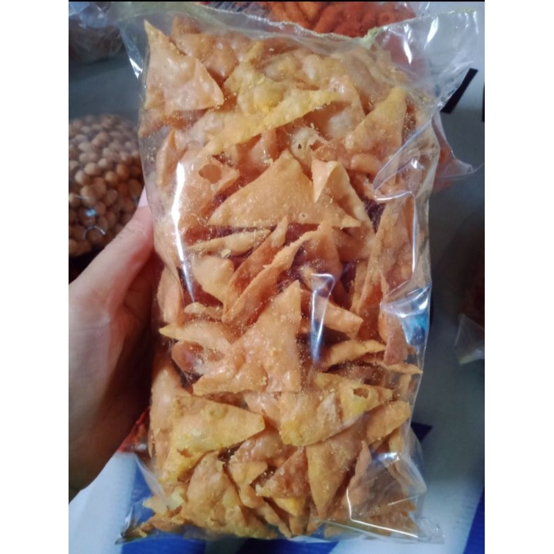 

[500gr] Kripik Pangsit Asin Gurih Renyah Bikin Nagih