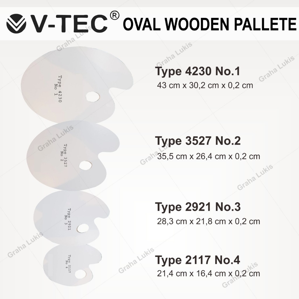 

H7Y Palet Cat Kayu Oval Type 4230 No.1
