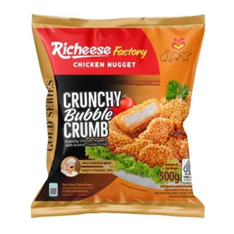 

RICHEESE FACTORY NUGGET BUBBLE CRUNCHY500G/ENAK/TERMURAH/HARGA_AGEN