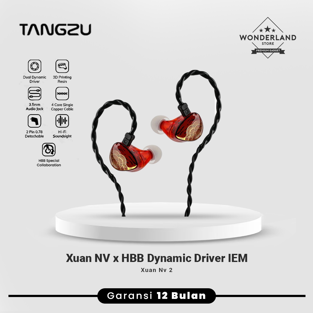 Tangzu XuanNv x HBB / Xuan Nv 2 Dynamic Driver Earphone In Ear Monitor - Wonderland Store