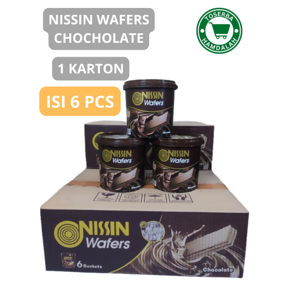 Nissin Wafer Jar (Bucket) 1 Karton isi 6 Pcs