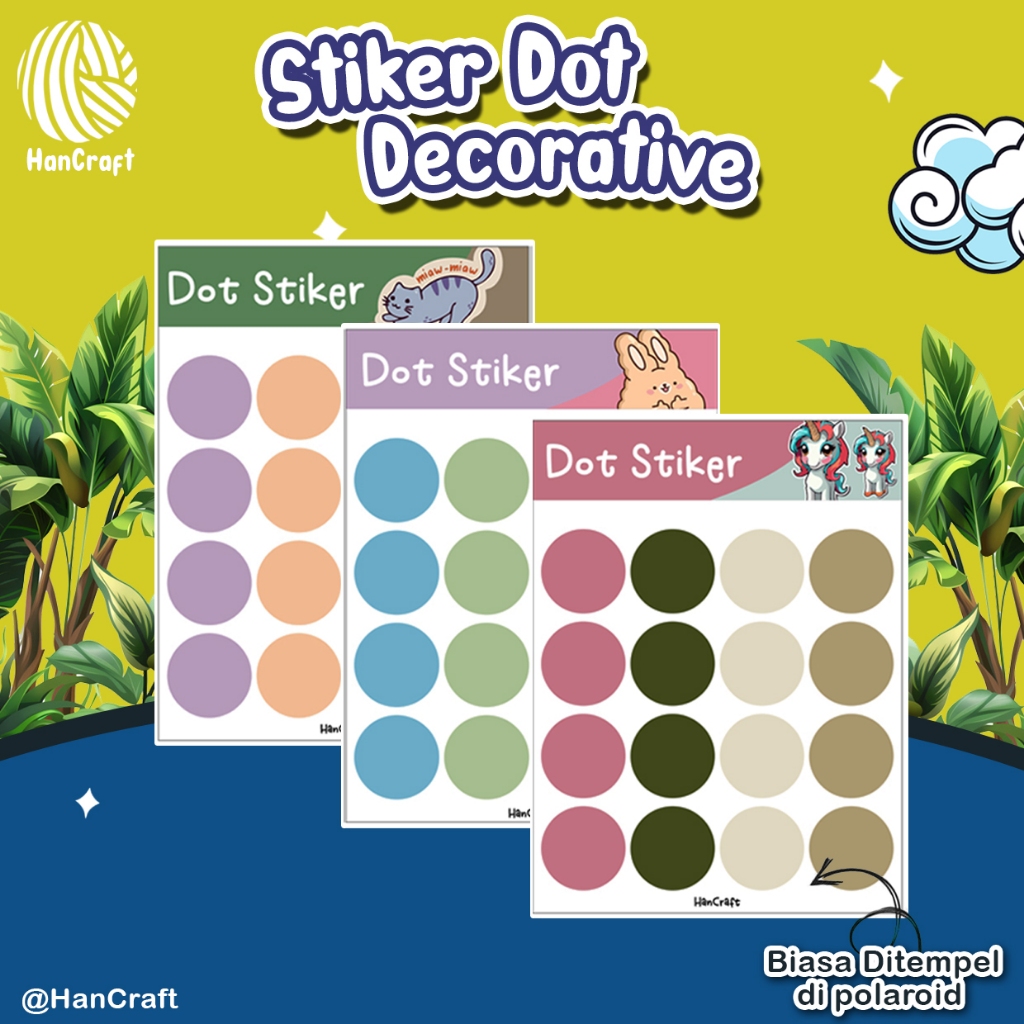 

Stiker Dot Aesthetic Pastel Scrapbook