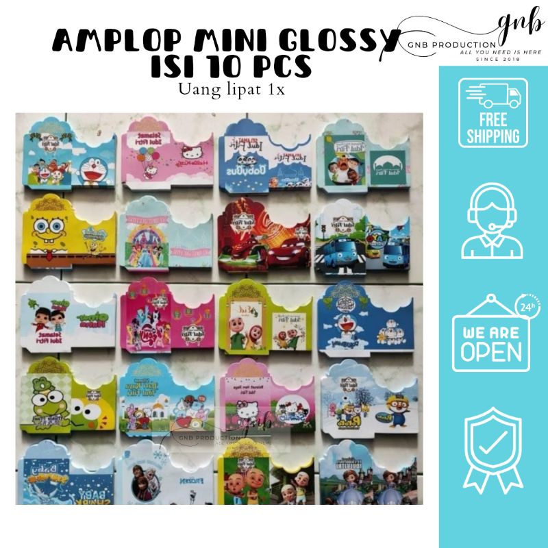 

AMPLOP LEBARAN MURAH ISI 10 PCS GLOSSY