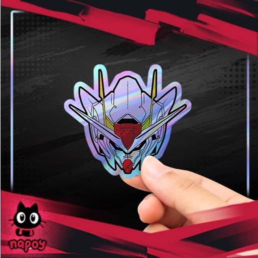 

Stiker Hologram Anime Gundam - Gundam Head