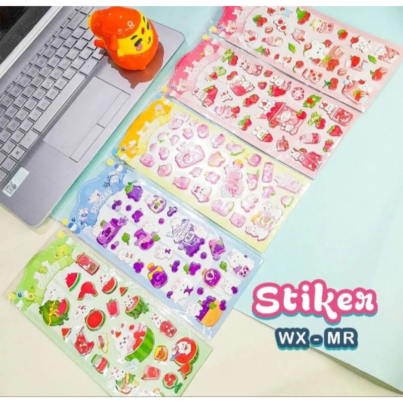 

Sticker Anak Fancy Motif Gambar Karakter Lucu / Cry Baby / Labubu / Momo Random