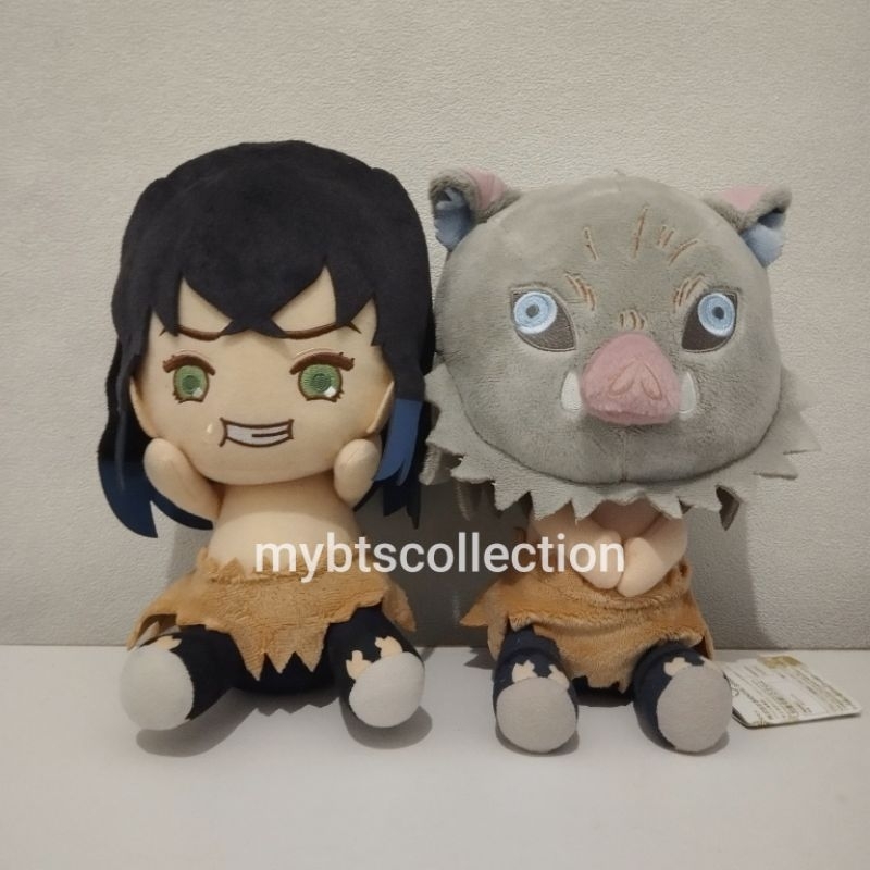 Inosuke Poffuto Boneka Pipi Topeng Bebong Demon Slayer KNY