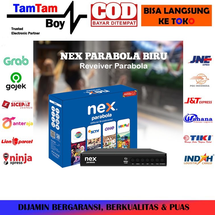 Receiver Parabola Mola Nex Parabola G2 Biru Gratis Channel Lokal