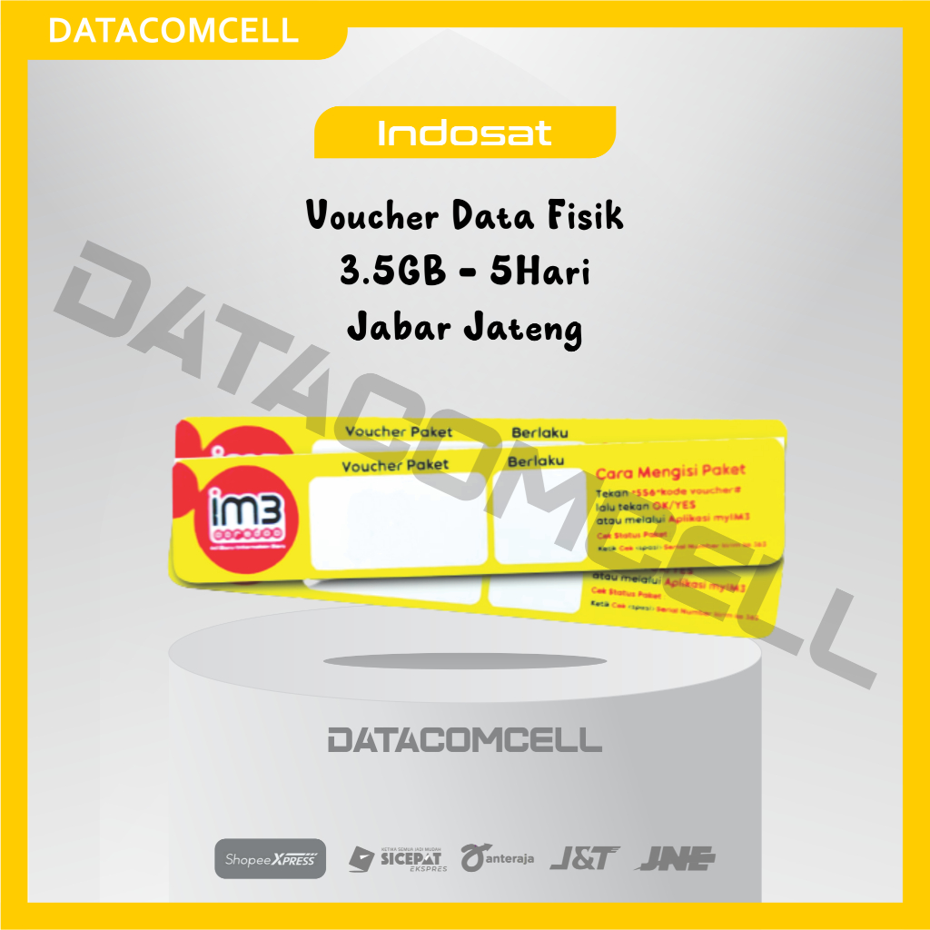 VOUCHER IM3 INDOSAT JABAR JATENG - 3.5GB 5HARI (4GB Zona)