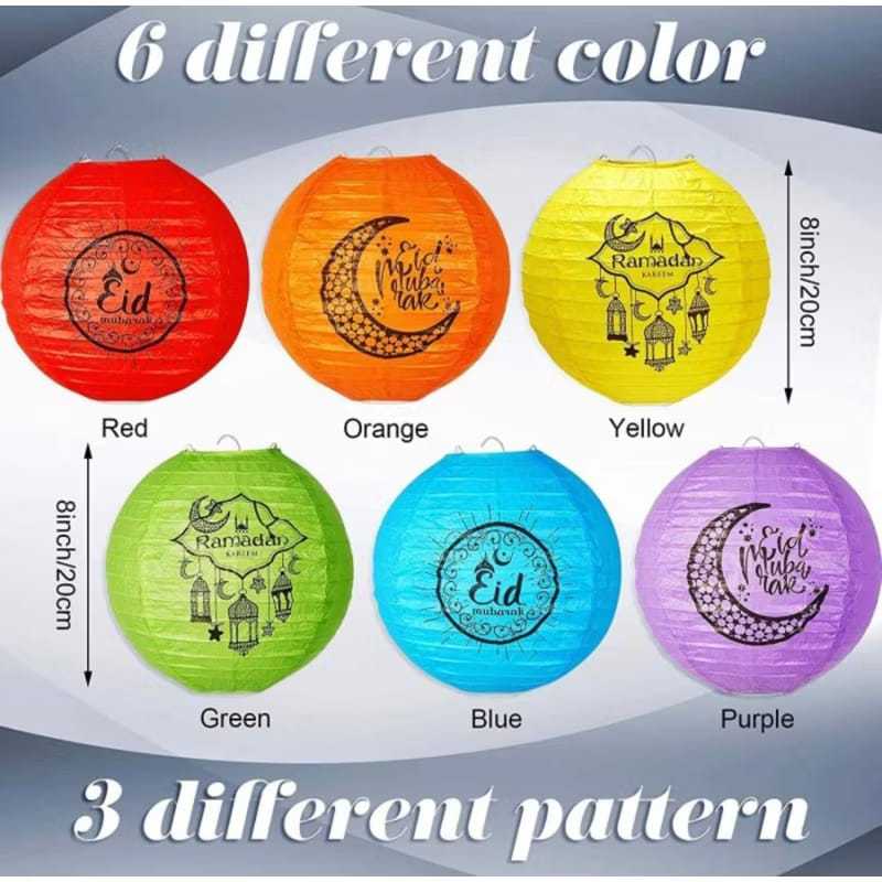 Lampion Lebaran Idul fitri | Lampion Hiasan Idul Fitri Warna ( AL37)