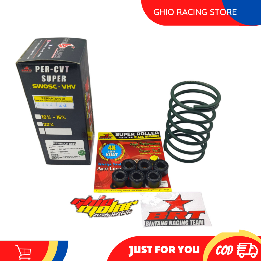 PAKET KIRIAN BRT 2IN1 MIO M3 X RIDE FINO 125 SOUL GT 125 ROLLER BRT MIO M3 PER CVT BRT 1000 & 1500