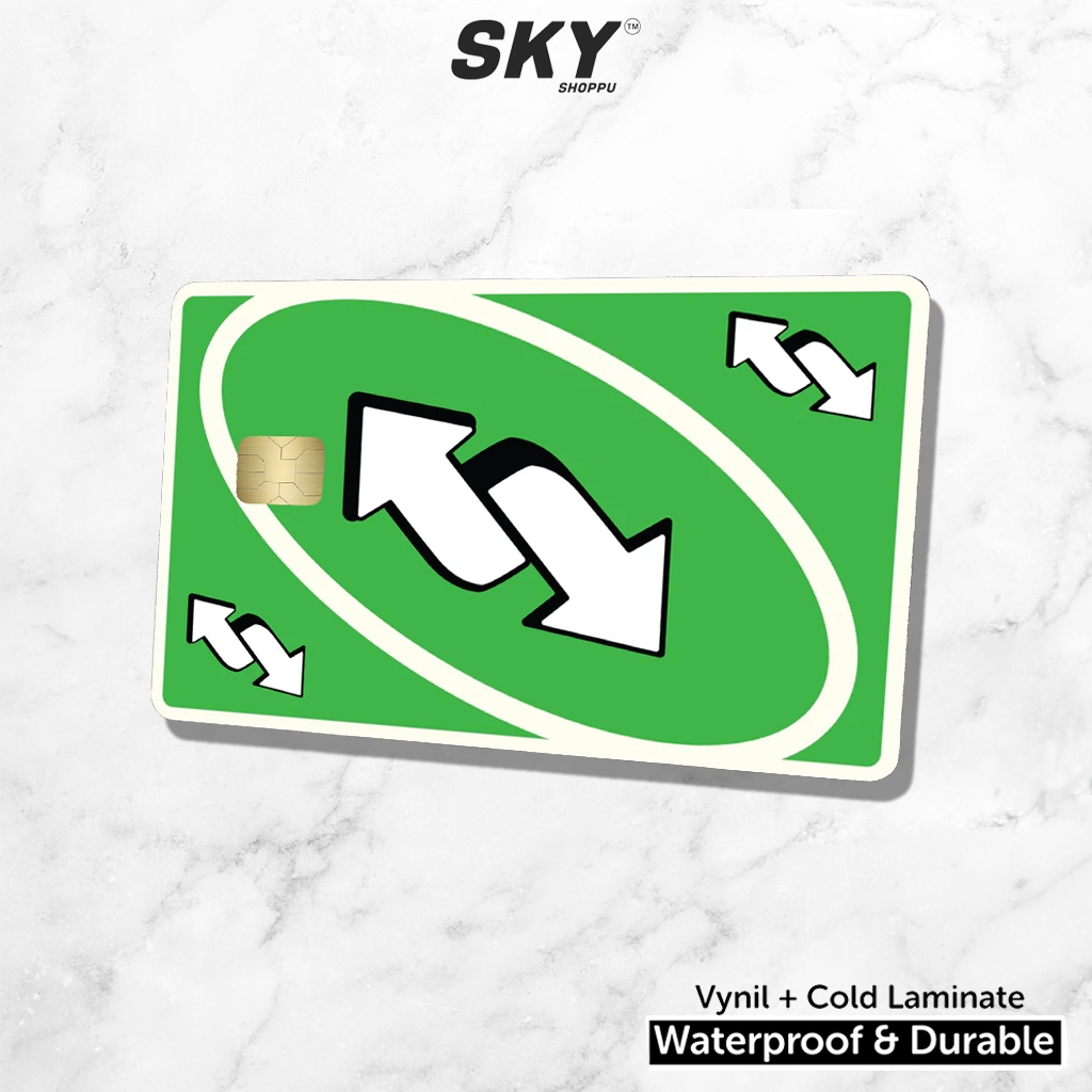 

Sticker Stiker Kartu Atm Skin Card Uno Hijau Waterproof Vinyl Atm Flazz Credit Debit Emoney Stiker