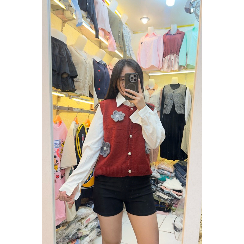 KEMEJA 2in1 VEST/KOREAN STYLE