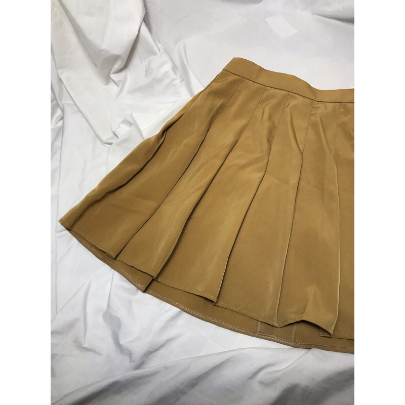Nego Boskuu > Her’s Basic Short Skirt - Brown (Bawahan/Rok)|Preloved/2nd/Second/Bekas|Perempuan/Wani