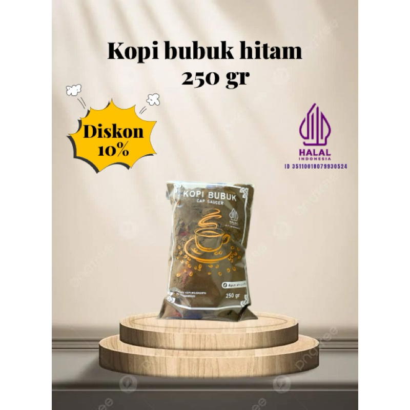 

Promo kopi bubuk Hitam robusta special kuwalitas super- 250gram kopi bubuk gilingan halus khas Jawa