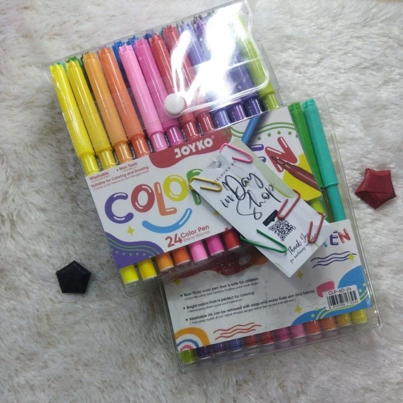 

(24 Warna) Kelir Air/Colors Pen | INDAY SHOP