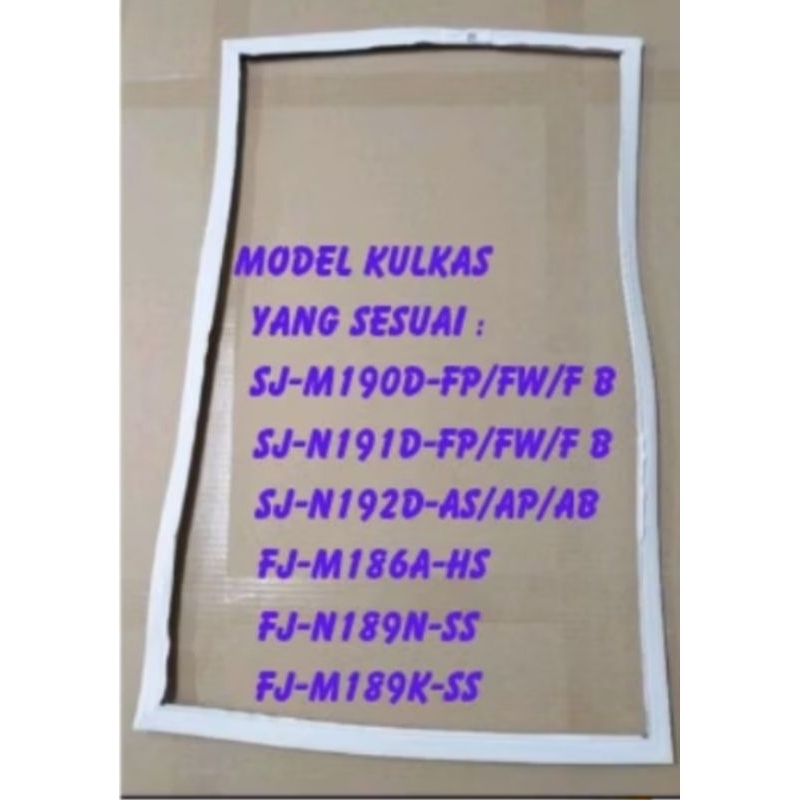 Karet kulkas/freezer SHARP 1 pintu ukuran 112cmX51cm model SJ-M190/SJ-N191/SJ-N192/FJ-M186/FJ-M189 o