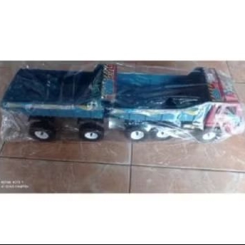 Mainan Anak Truk Gandeng Plastik Murah/Truk Gandeng Sedang