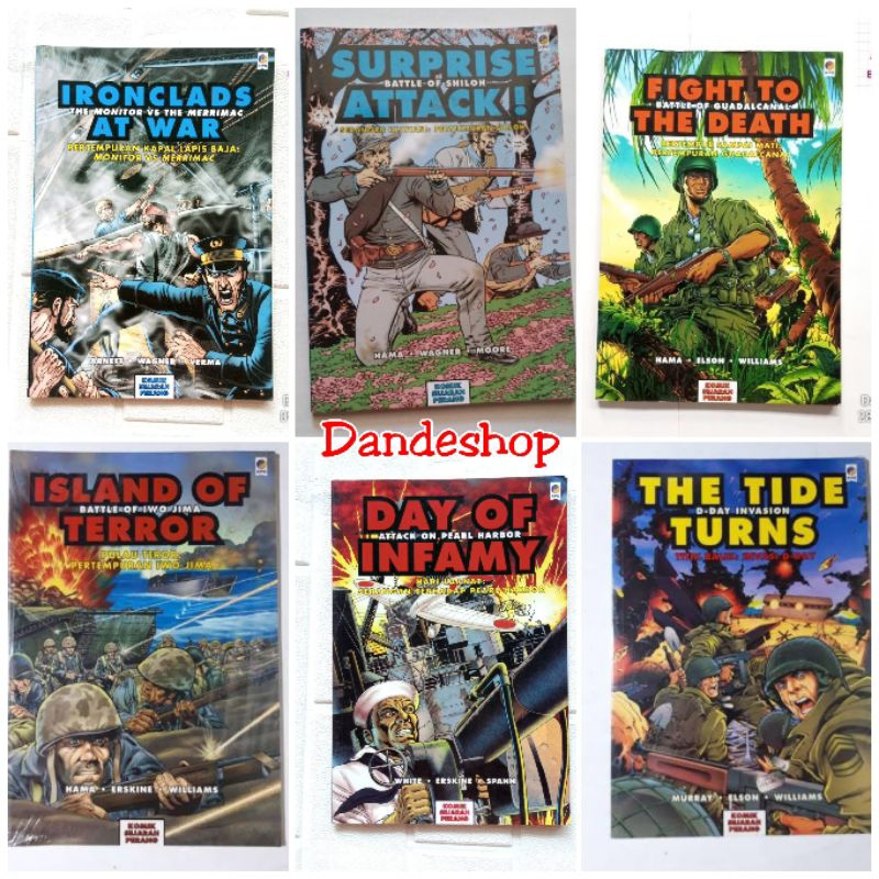 Seri Komik Sejarah Perang KPG - kepustakaan populer Gramedia - Buku Bekas Preloved