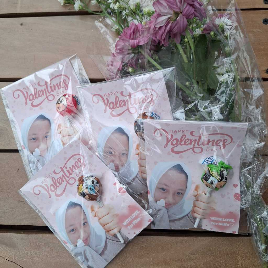 LOLIPOP CARD | KADO VALENTINE | KADO ULANG TAHUN KADO WISUDA| PERMEN | |BEBAS CUSTOM FOTO