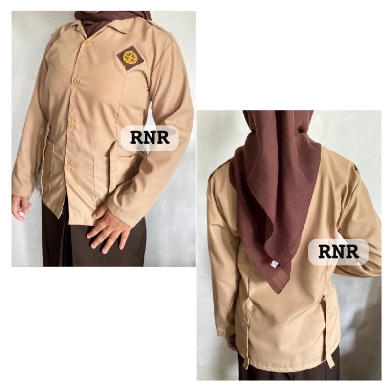 BAJU PRAMUKA SMP SMA SERAGAM SEKOLAH PRAMUKA LENGAN PANJANG KEMEJA PRAMUKA WANITA