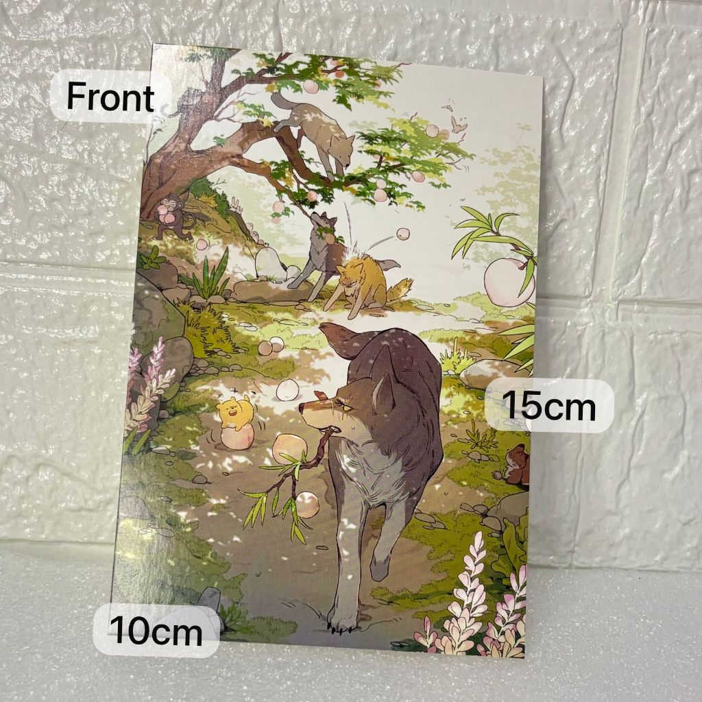 Papa Wolf and The Puppy Vol 1 Limited Edition Manhua - Postcard Puppy and Papa Wolf