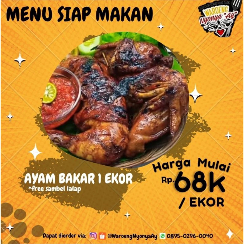 

PROMO !!! Ayam bakar 1 ekor utuh