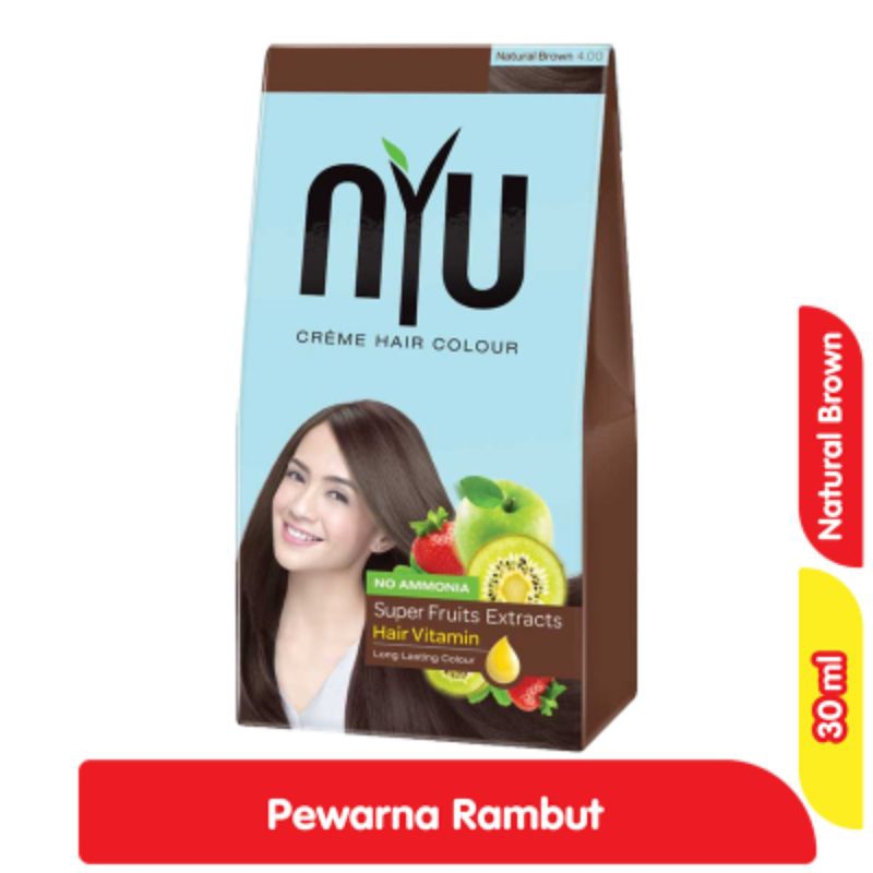 NYU Pewarna Rambut Natural Brown 30 ml