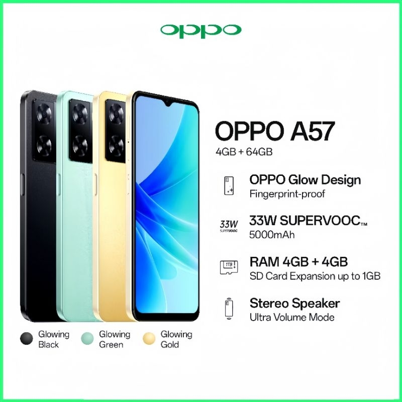 HP SECOND OPPO A57 RAM 4+4/64GB