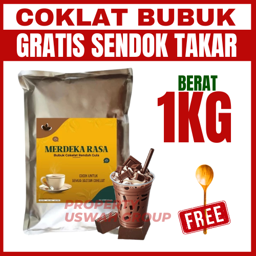 

Bubuk Coklat Minuman 1KG Premium Kiloan Curah Merdeka Rasa BUKAN Mas Ical
