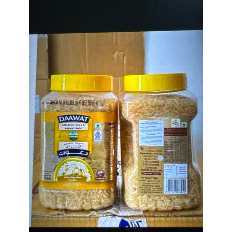 

DAAWAT BASMATI GOLDEN SELLA 1KG PACKING TOPLES
