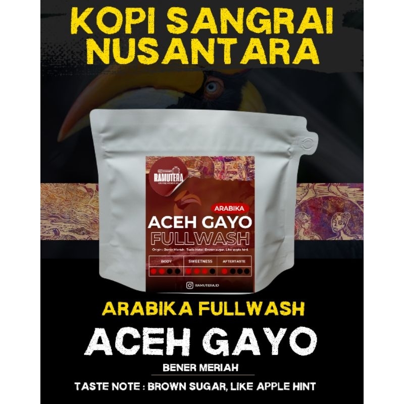 

Kopi Arabika Gayo Fullwash 250gram