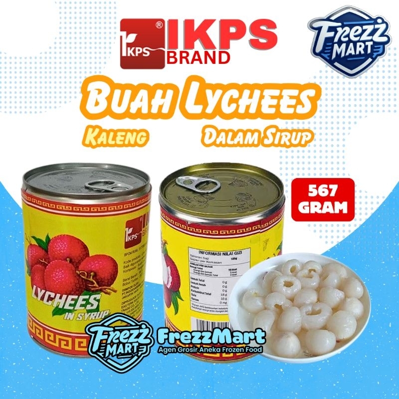 

IKPS Brand Lychees In Syrup 567gr Buah Leci dlm Sirup Kemasan Kaleng