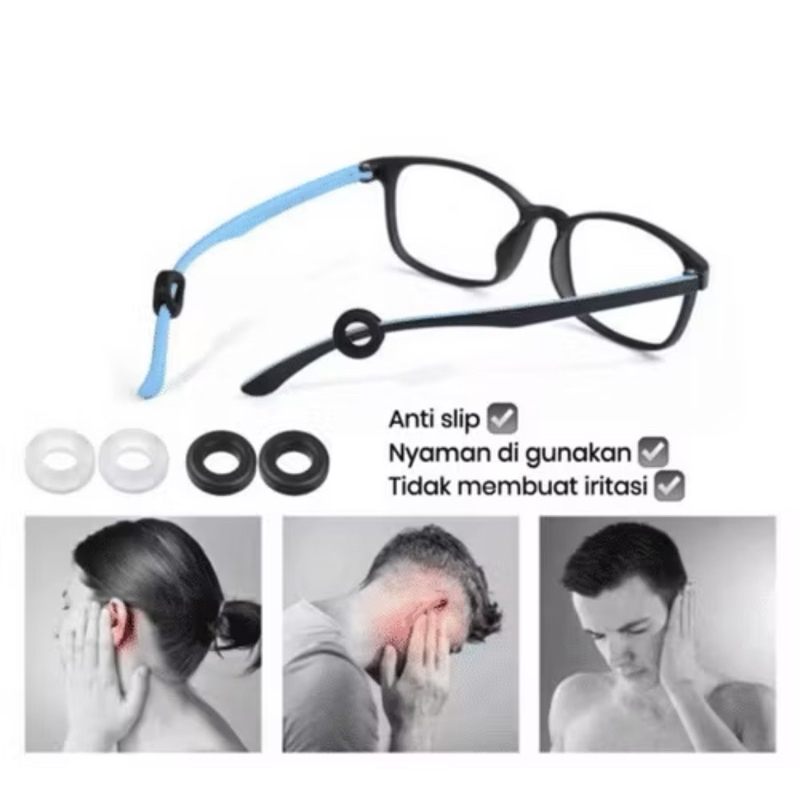 Earhook / Pengganjal / Ganjelan kacamata berbentuk bulat