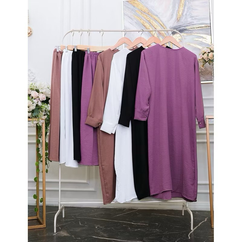 NEW FATIYA SET ROK ABAYA CRINKLE ONE SET// PREMIUM