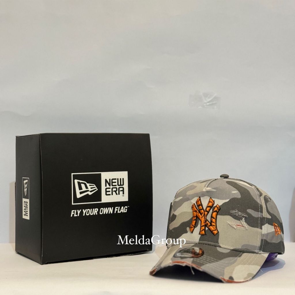 Topi Baseball Distro Caps NY 8271 Premium Camo Loreng Topi Pria Dan Wanita Kekinian Motif Tentara