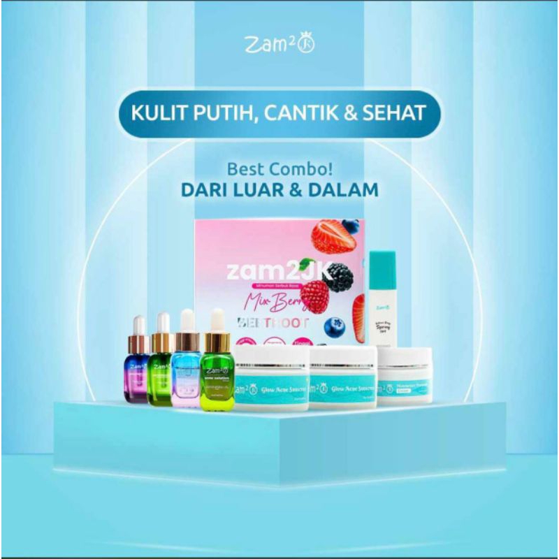 ECER Cream ZAMZAM JK BIRU Original