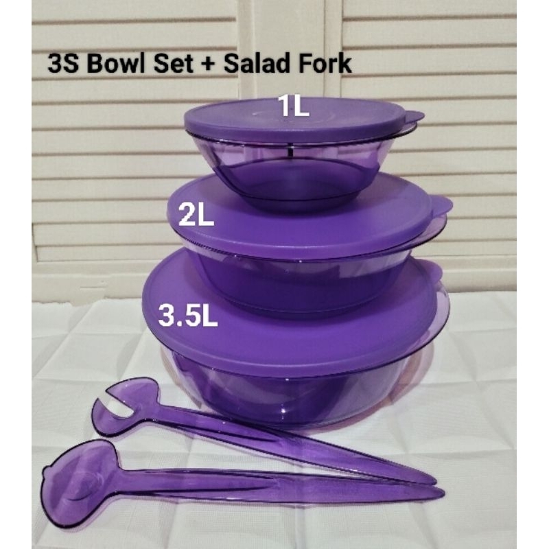 3s bowl/3s bowl Tupperware/Tupperware ungu/Tupperware unik/bowl Tupperware/Tupperware Malaysia/Tuppe
