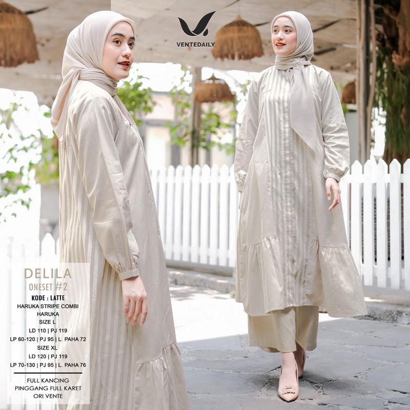 One set Delila by Ventedaily matt Haruka Stripe Combi haruka