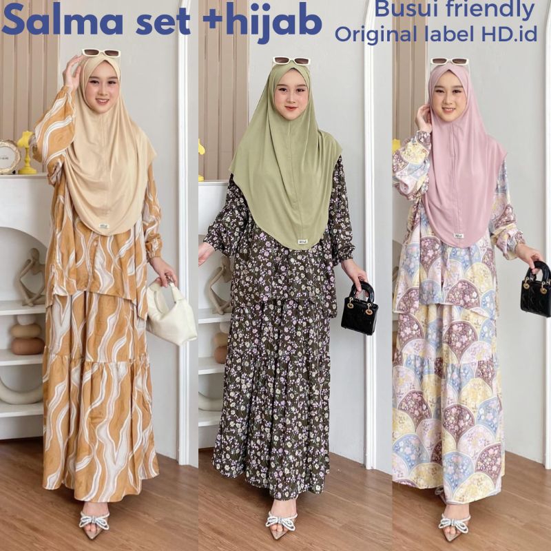 Salma set / Tunik rok / baju muslim / setelan tunik