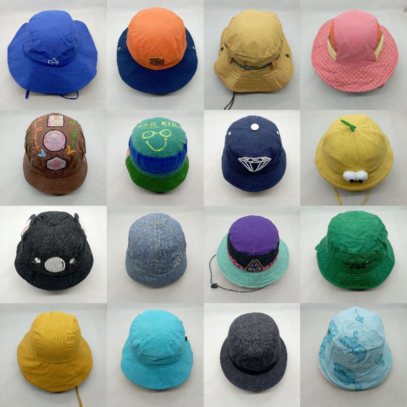 THRIFT TOPI BUCKET HAT / RIMBA ANAK - Second Branded Part 4