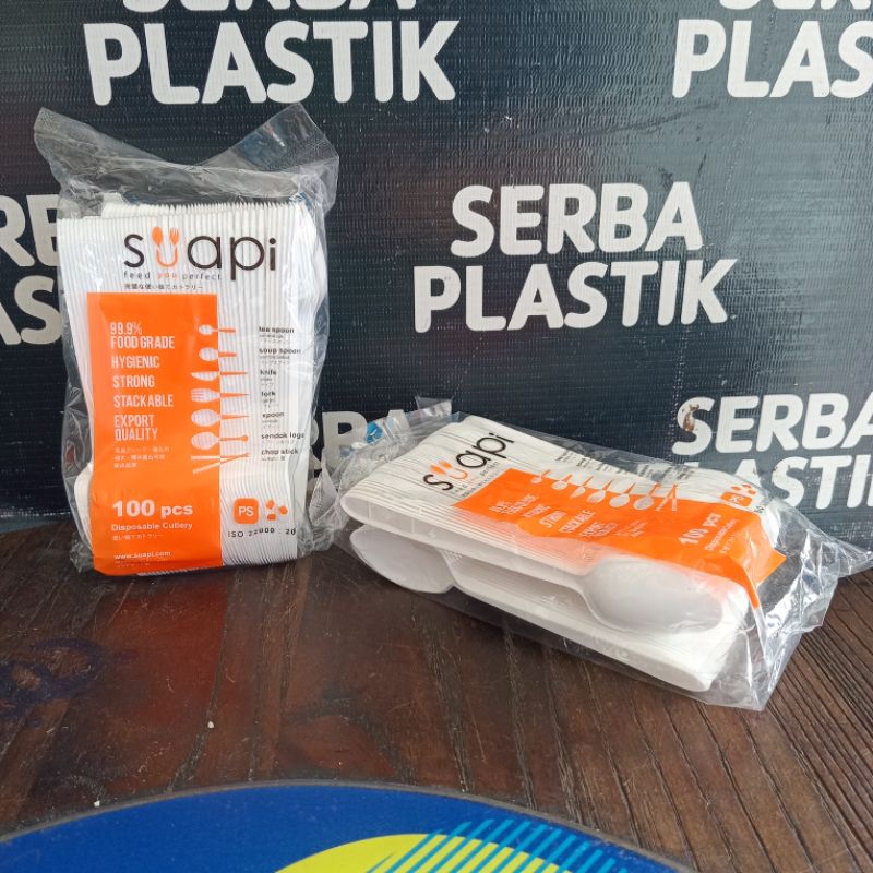 Sendok Teh Suapi Putih