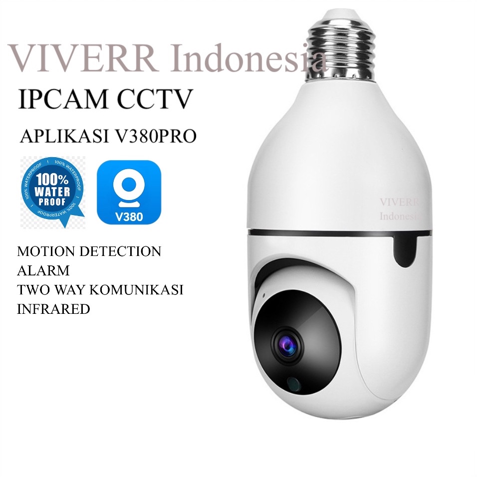 V380/380PRO  IPCAM CAMERA CCTV BULB WIFI APP V380 PANORAMIC/KAMERA IP BOHLAM 360 EYES