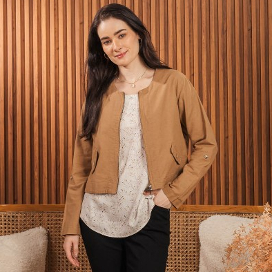 C2 Haizel Brown Set Pieces Wanita