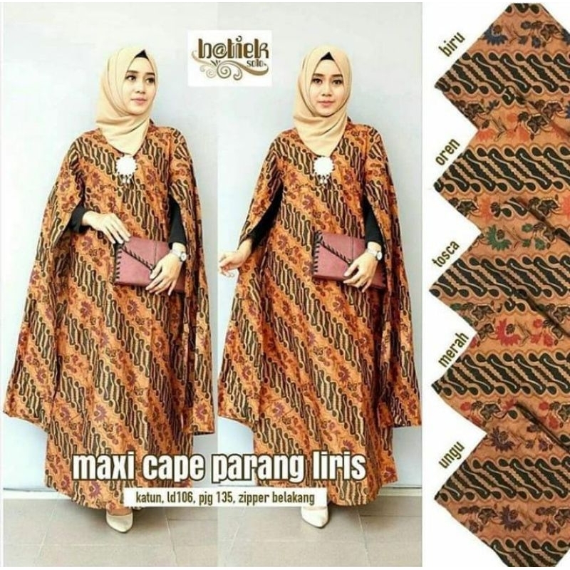 Dress (gamis ) batik motif parang murah Ukuran allsize