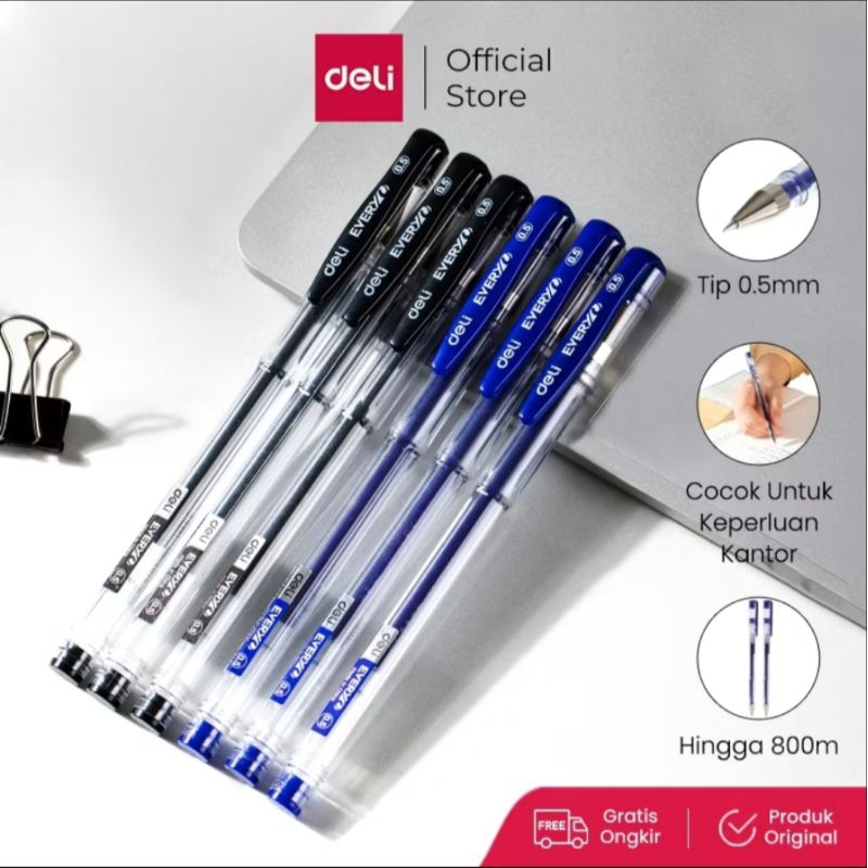 

Deli Tinta Biru Tip 0.5mm