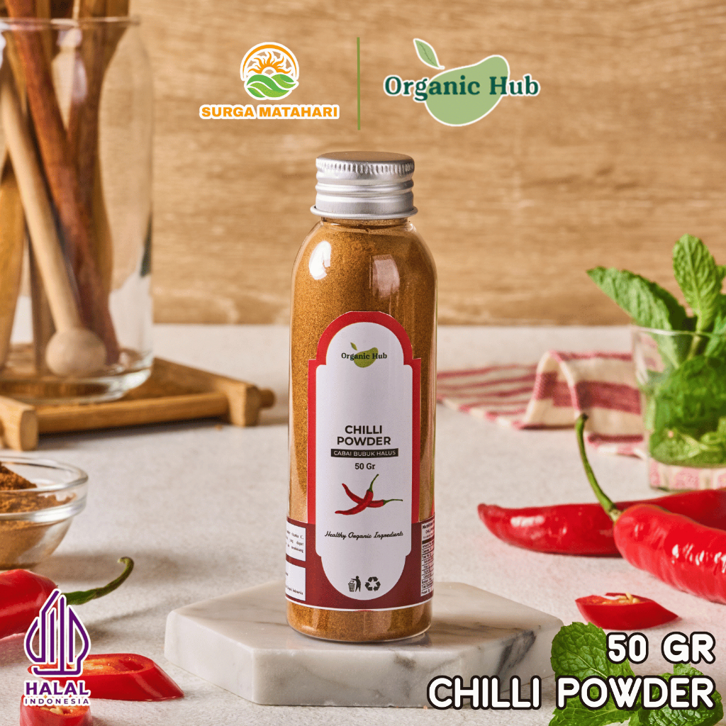 

Organic Hub Cabe Bubuk Premium Quality 100% Natural Chili Powder 50 gr